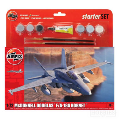 Airfix Mcdonnell Douglas F18 Hornet Starter Set 1/72 Scale