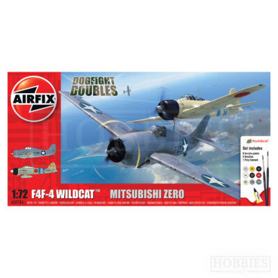 Airfix Dogfight Doubles F4F-4 Wildcat and Mitsubishi Zero 1/72 Scale