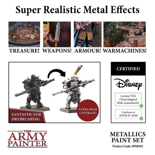 The Army Painter Warpaints Metallic Paint Set Picture 3