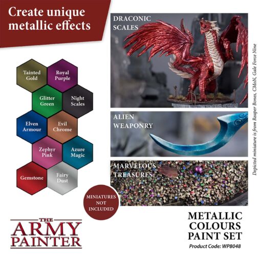 The Army Painter Warpaints Metallic Colours Paint Set Picture 2