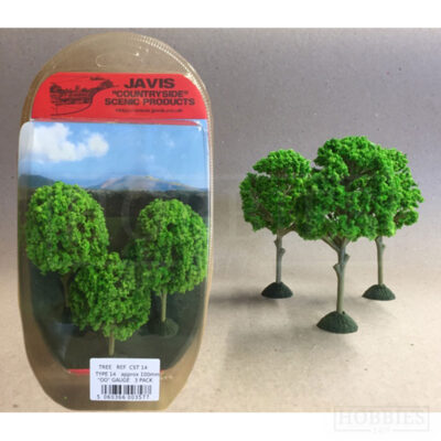 Javis Countryside 3 Pack Of 100mm Trees OO Gauge