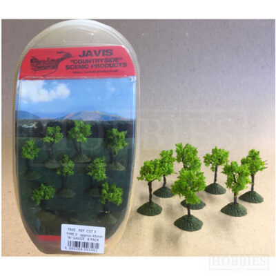 Javis Countryside 8 Pack Of 45mm N Gauge Trees