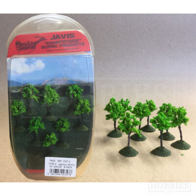 Javis Countryside 8 Pack Of 45mm N Gauge Trees