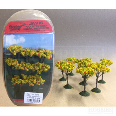 Javis Countryside 8 Pack Of 50mm N Gauge Trees