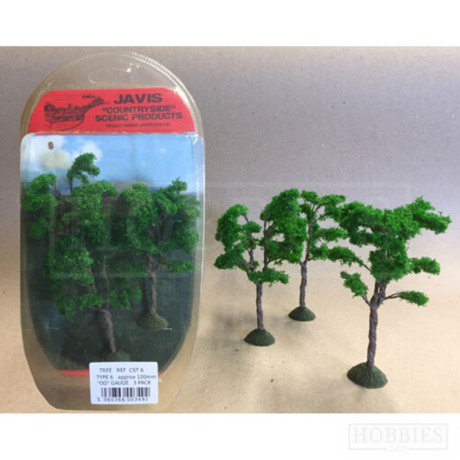 Javis Countryside 3 Pack Of 100mm OO Gauge Trees