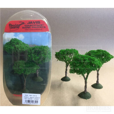 Javis Countryside 3 Pack Of 100mm Trees OO Gauge