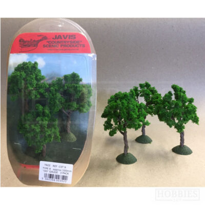 Javis Countryside 3 Pack Of 100mm Trees OO Gauge