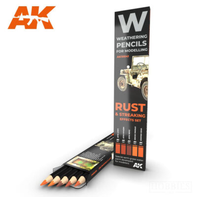 AK Interactive Rust And Streaking Weathering Pencils
