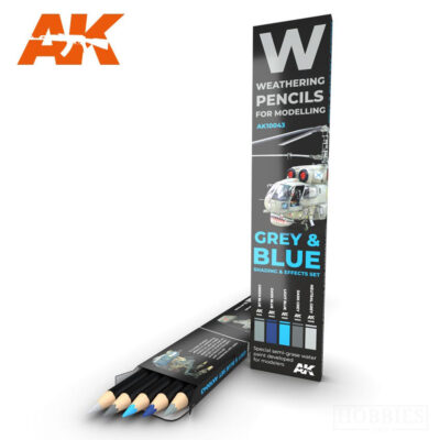 AK Interactive Grey And Blue Camo Weathering Pencils