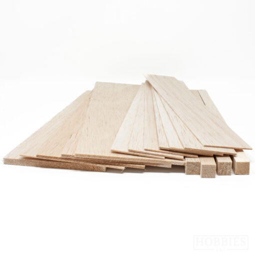 Large Balsa Wood Bundle Pack Mixed Sheets 30x10x3cm Picture 4