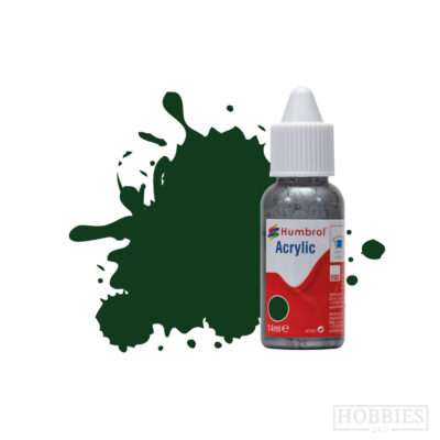 Humbrol 3 Brunswick Green Gloss 14ml Acrylic Paint