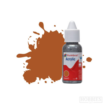 Humbrol 9 Tan Gloss 14ml Acrylic Paint