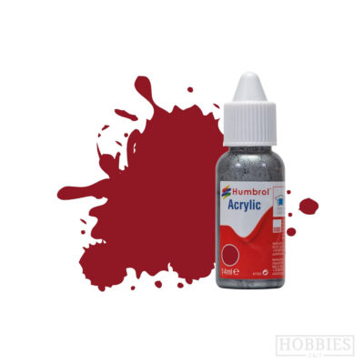 Humbrol 20 Crimson Gloss 14ml Acrylic Paint