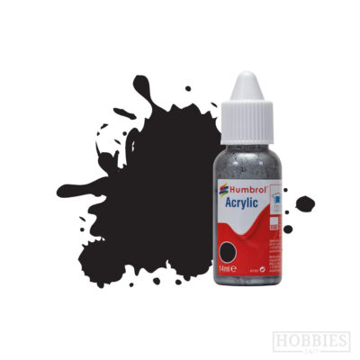 Humbrol 33 Black Matt 14ml Acrylic Paint