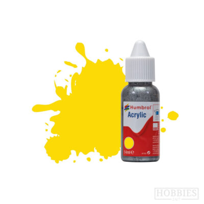 Humbrol 69 Yellow Gloss 14ml Acrylic Paint