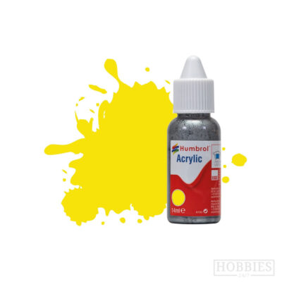 Humbrol 99 Lemon Matt 14ml Acrylic Paint