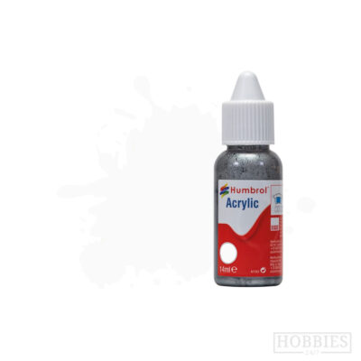 Humbrol 130 White Satin 14ml Acrylic Paint