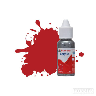 Humbrol 153 Insignia Red Matt 14ml Acrylic Paint