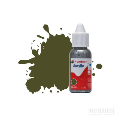 Humbrol 155 Olive Drab Matt 14ml Acrylic Paint