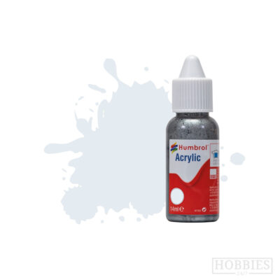 Humbrol 191 Chrome Silver Metallic 14ml Acrylic Paint