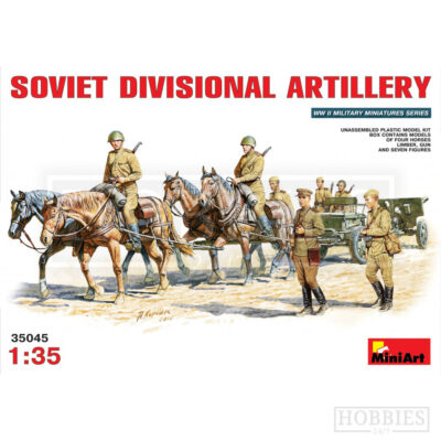 Miniart Soviet Gun Zis-3 With Horses 1/35 Scale