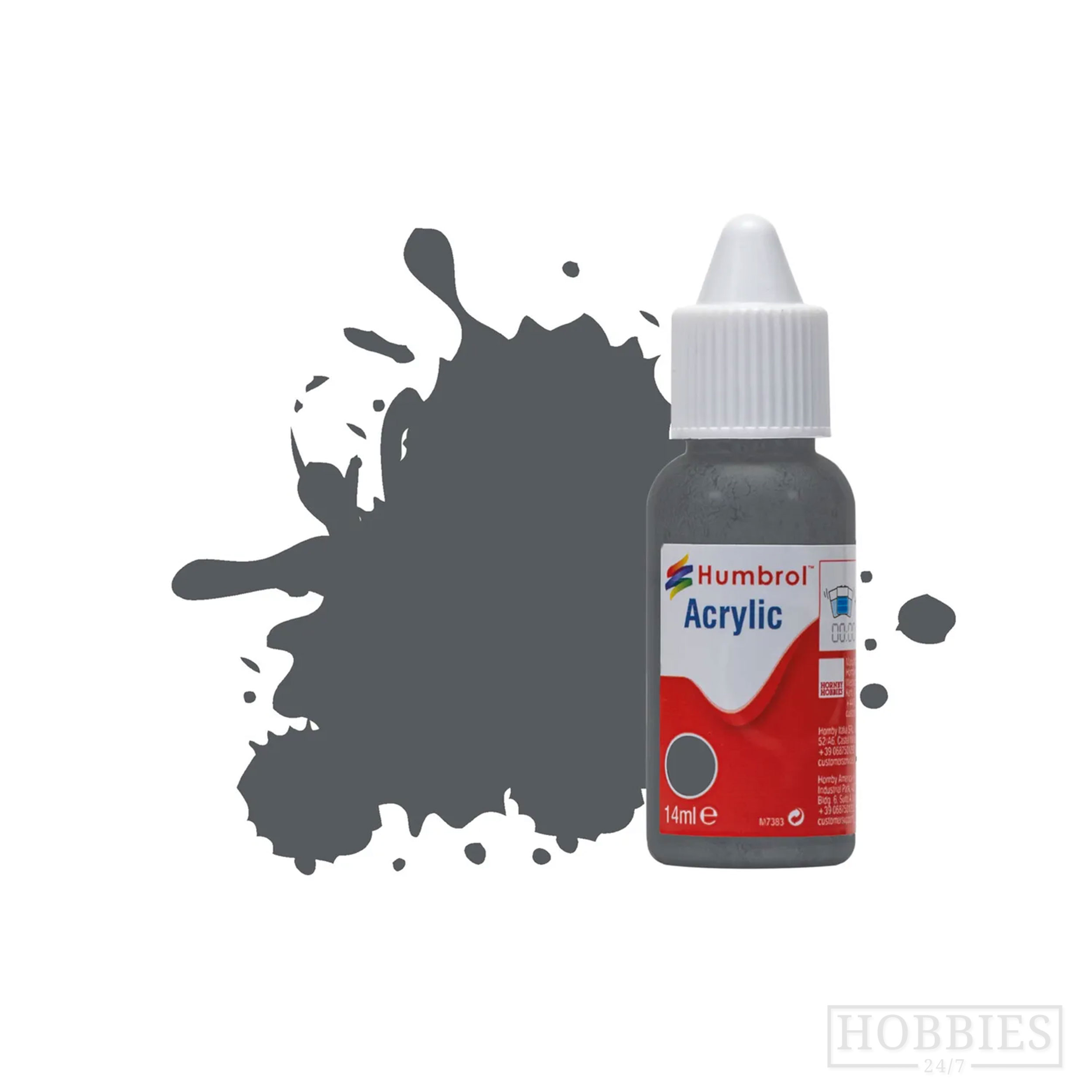 Humbrol 125 Us Dark Grey 14ml Acrylic Paint Hobbies247 Online Model Shop