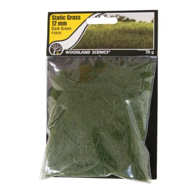 12mm Static Grass Dark Green Woodland Scenics