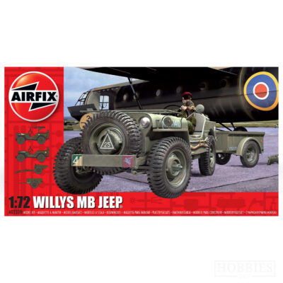Airfix Willys Mb Jeep Trailer And 6Pdr 1/72 Scale