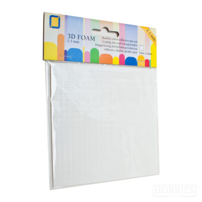 Double Sided 3D Foam Pads - 400 Squares - 1.5mm Thick
