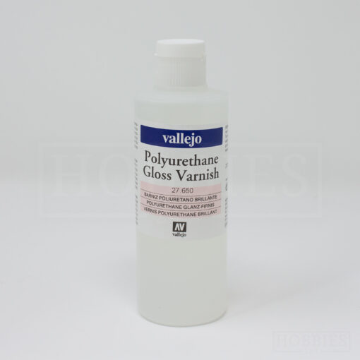 Vallejo Varnish Gloss Polyurethane 200ml Bottle