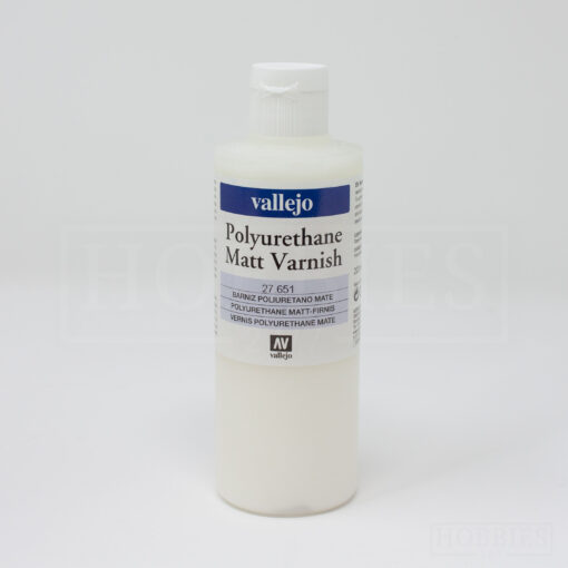 Vallejo Varnish Matte Polyurethane 200ml Bottle