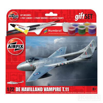 Airfix De Havilland Vampire T11 Gift Set 1/72 Scale