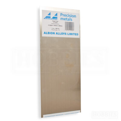 Albion Alloys Brass Sheet 0.12mm 100mm X 250mm 