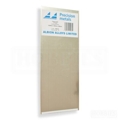 Albion Alloys Brass Sheet 0.25mm 100mm 0X 250mm 