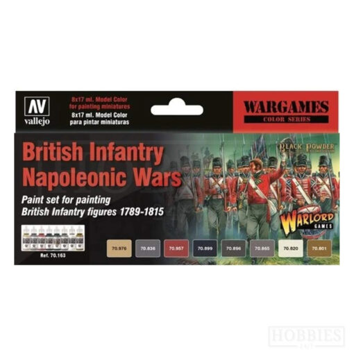 Vallejo Model Color British Infantry Napoleonic Wars Set 8 Paints