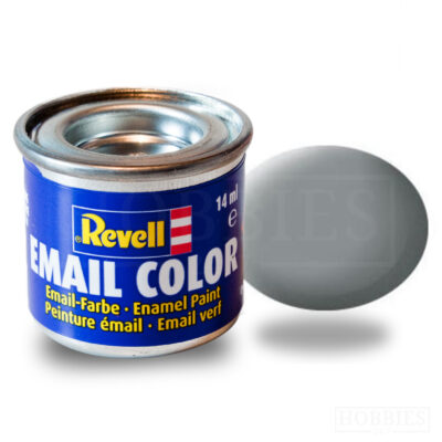 Mat 43 Medium Grey - Revell Enamel 14ml Tin