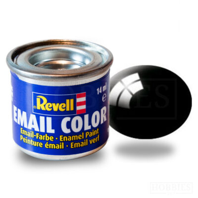 Gloss 07 Black - Revell Enamel 14ml Tin
