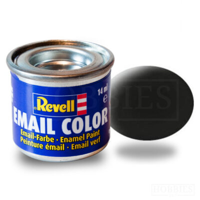 Mat 08 Black - Revell Enamel 14ml Tin