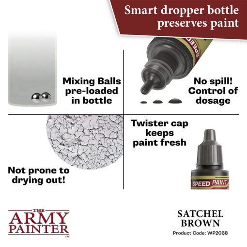 Satchel Brown Speedpaint - The Army Painter WP2068 - Image 5