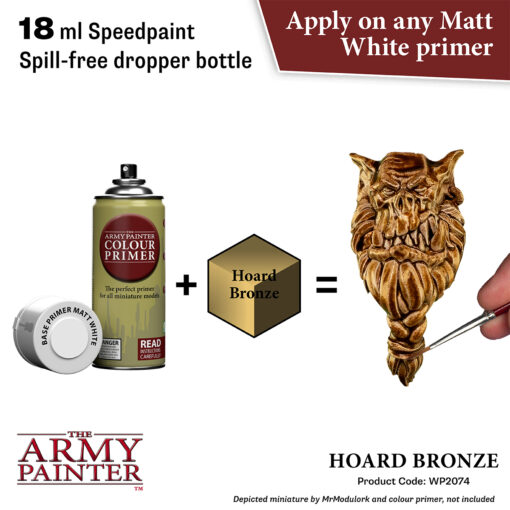 Hoard Bronze Metalic Speedpaint - The Army Painter WP2074 - Image 2