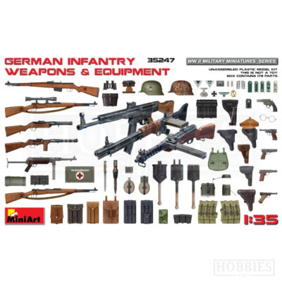 Miniart German Infantry Weapons-Equipment 1/35 Scale