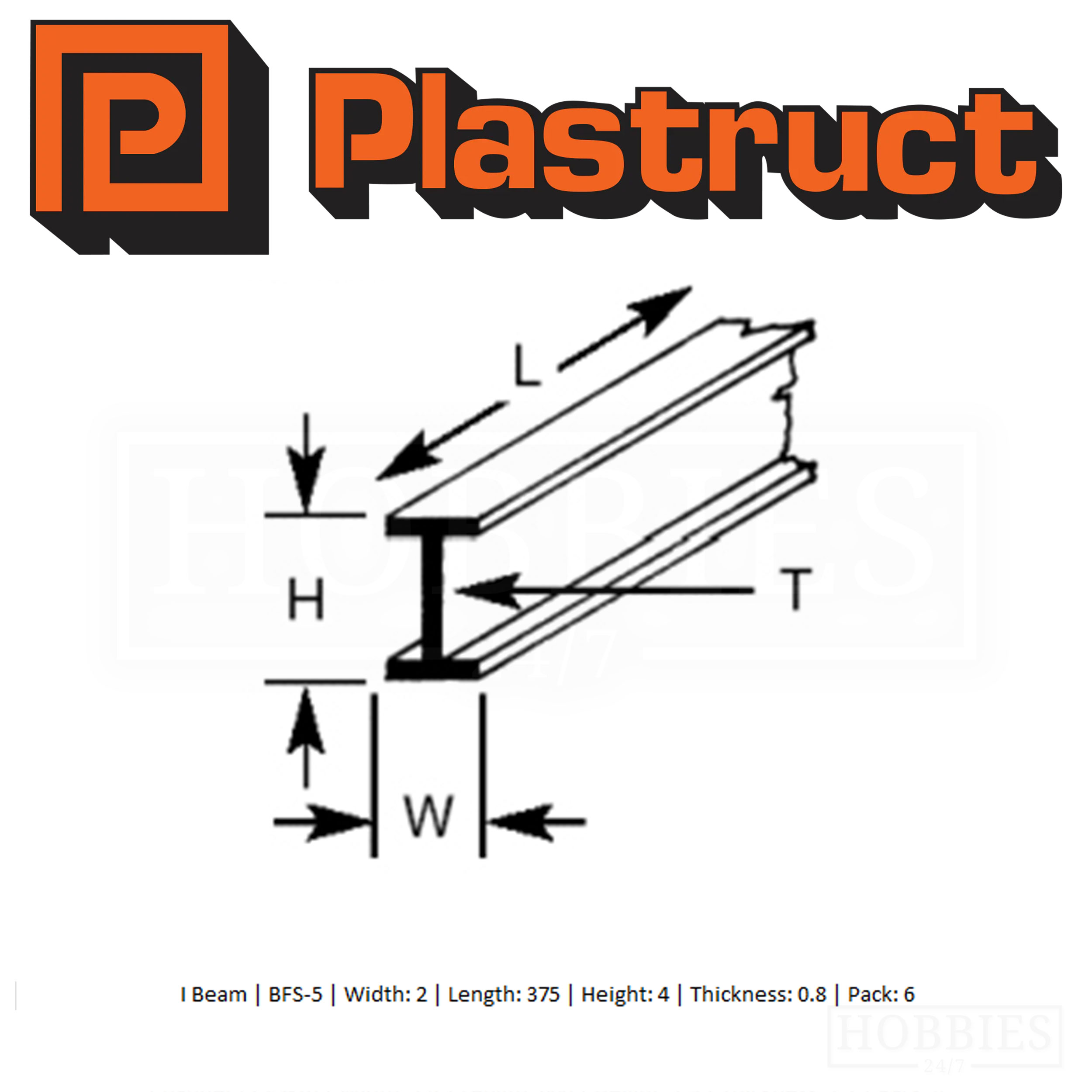 PLAS 90514 BFS 5 I BEAMS 6s