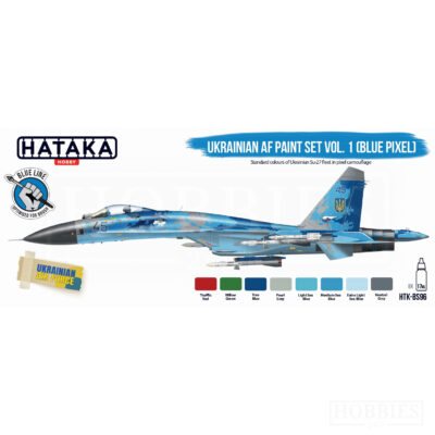 Hataka Ukrainian Air Force Set V1 Blue Pixel 