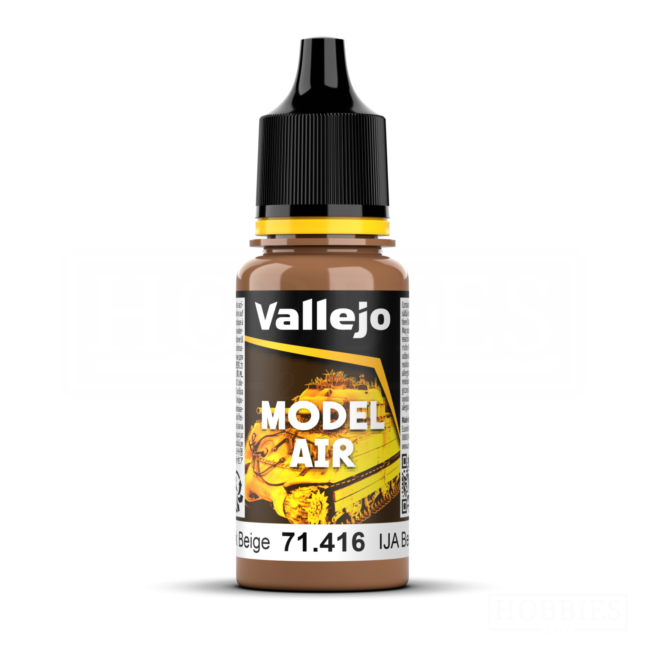 Vallejo Model Air 71.108 UK Azure Blue Acrylic Paint – 17ml For Precision Modeling