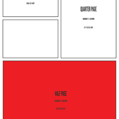 Half Page Advertisement Space - 5000 Print Run